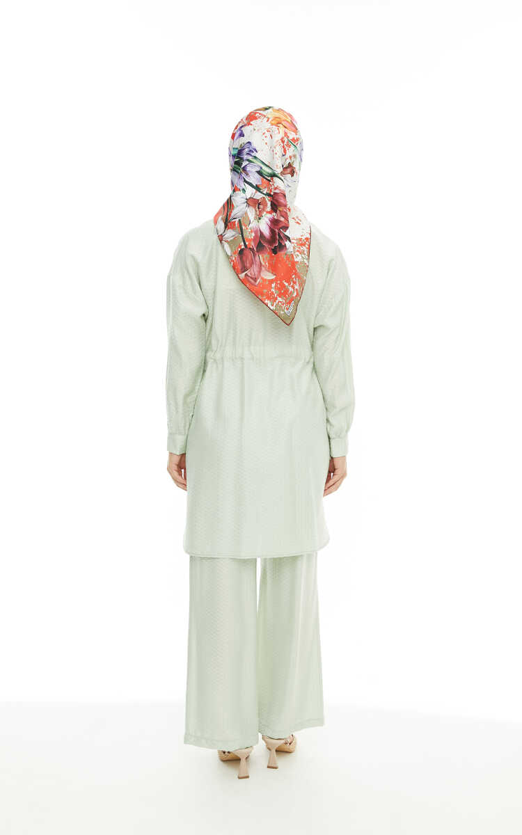 2427174 Beli Tünel Detaylı Tunik- Pantolon Takım, Tesettür Giyim