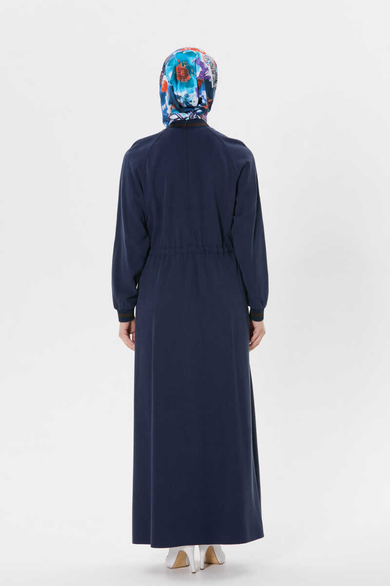 Cepli Beli Ayarlanabilir Elbise, Tesettür Giyim