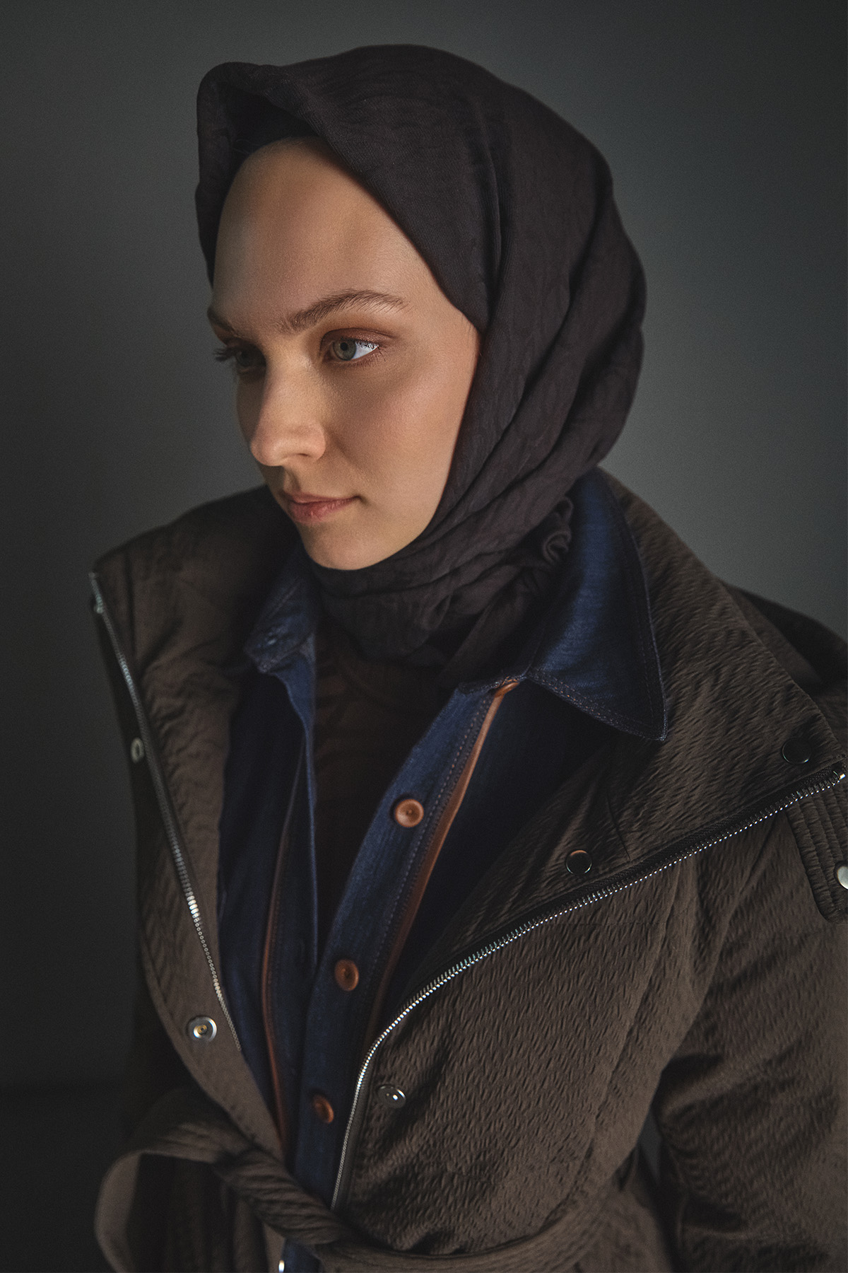 Dolgulu Kaz Tüyü Mont, Tesettür Giyim