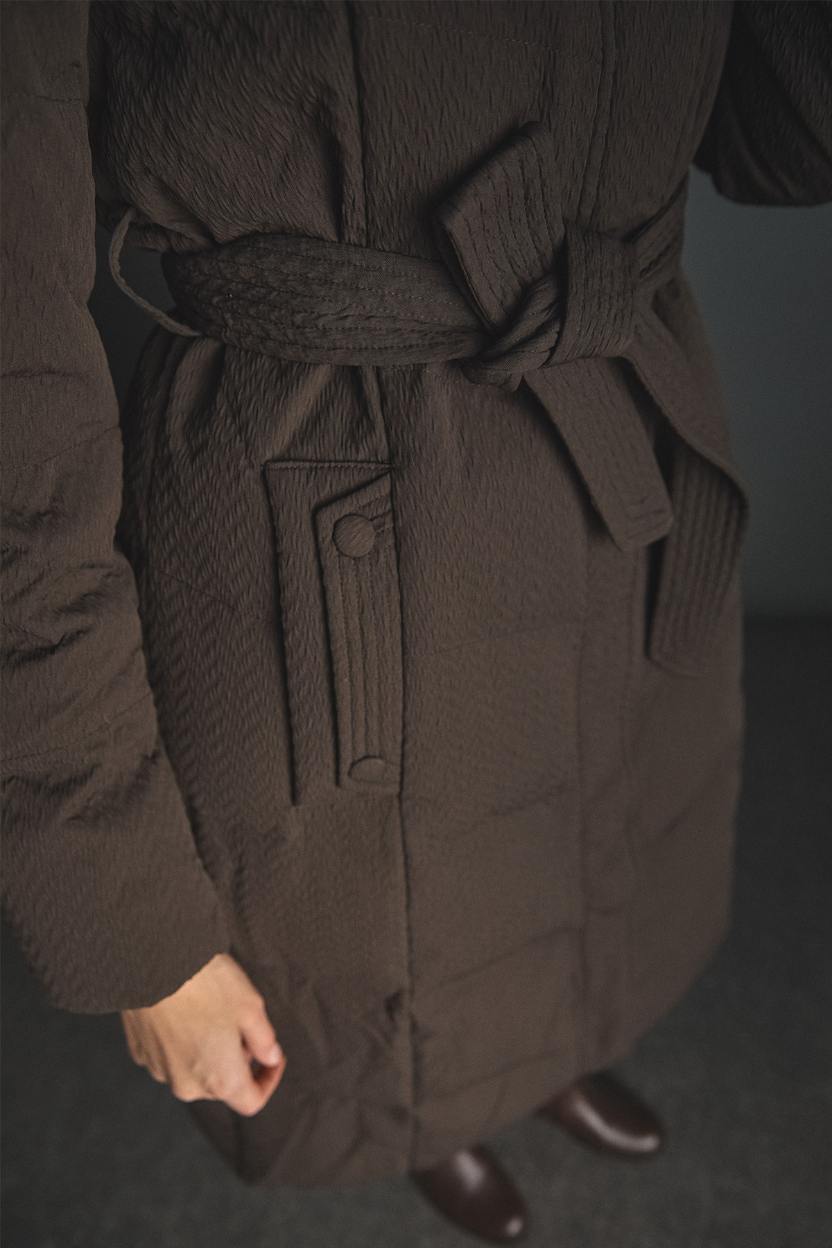 Dolgulu Kaz Tüyü Mont, Tesettür Giyim