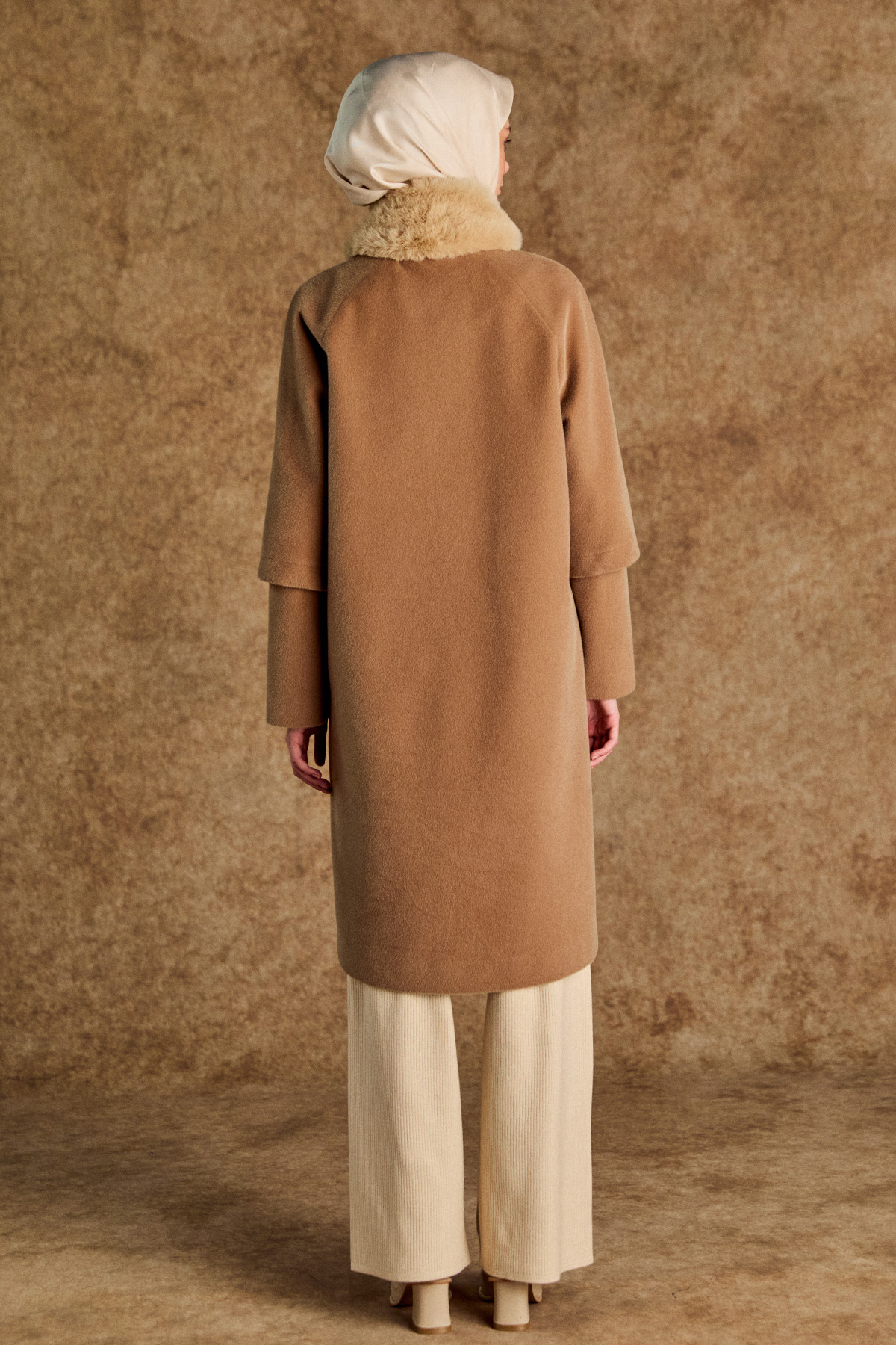 Kaşe Büyük Beden Kaban, Tesettür Giyim