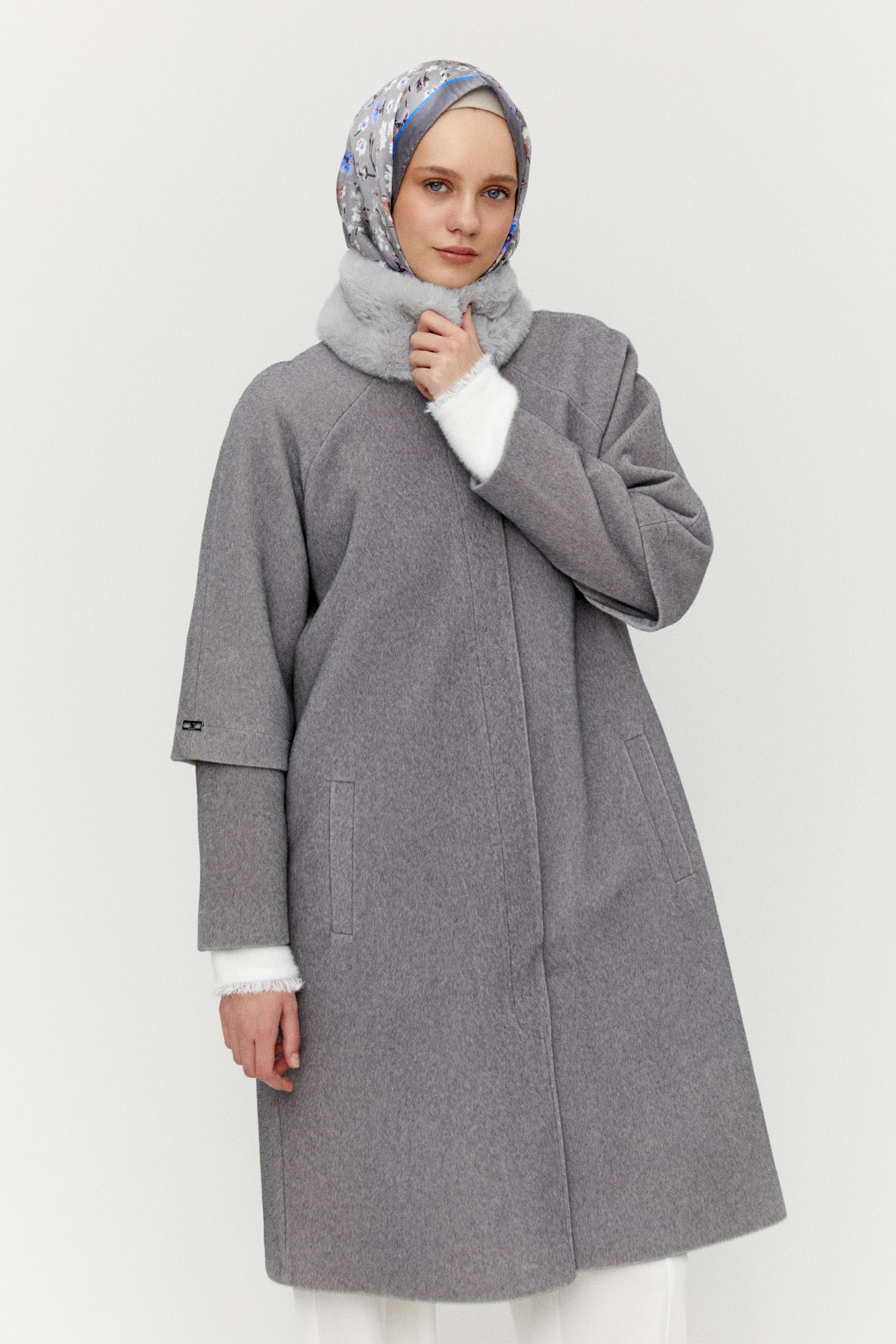 Kaşe Büyük Beden Kaban, Tesettür Giyim