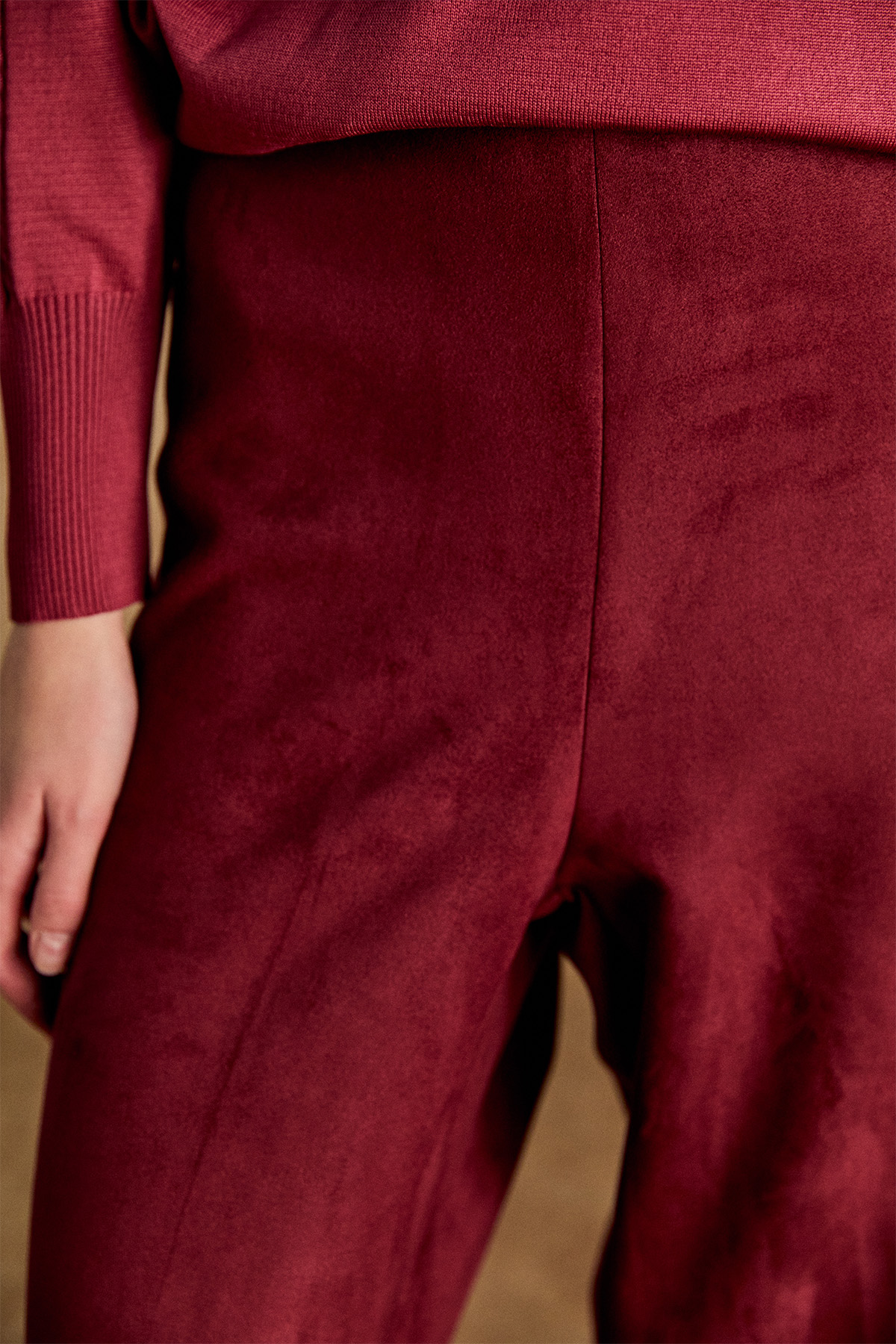 Süet Boru Paça Pantolon, Tesettür Giyim