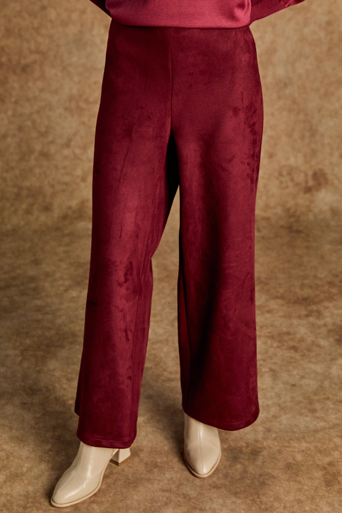 Süet Boru Paça Pantolon, Tesettür Giyim