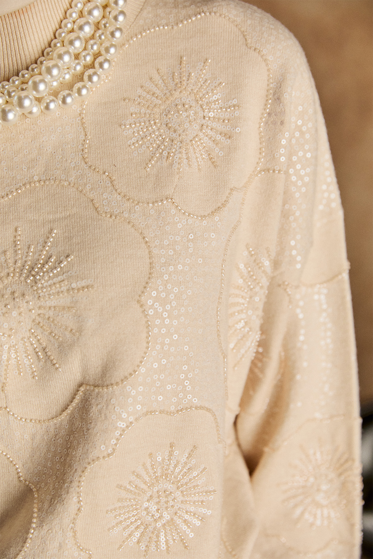 Çiçekli Yarım Balıkçı Triko Bluz, Tesettür Giyim