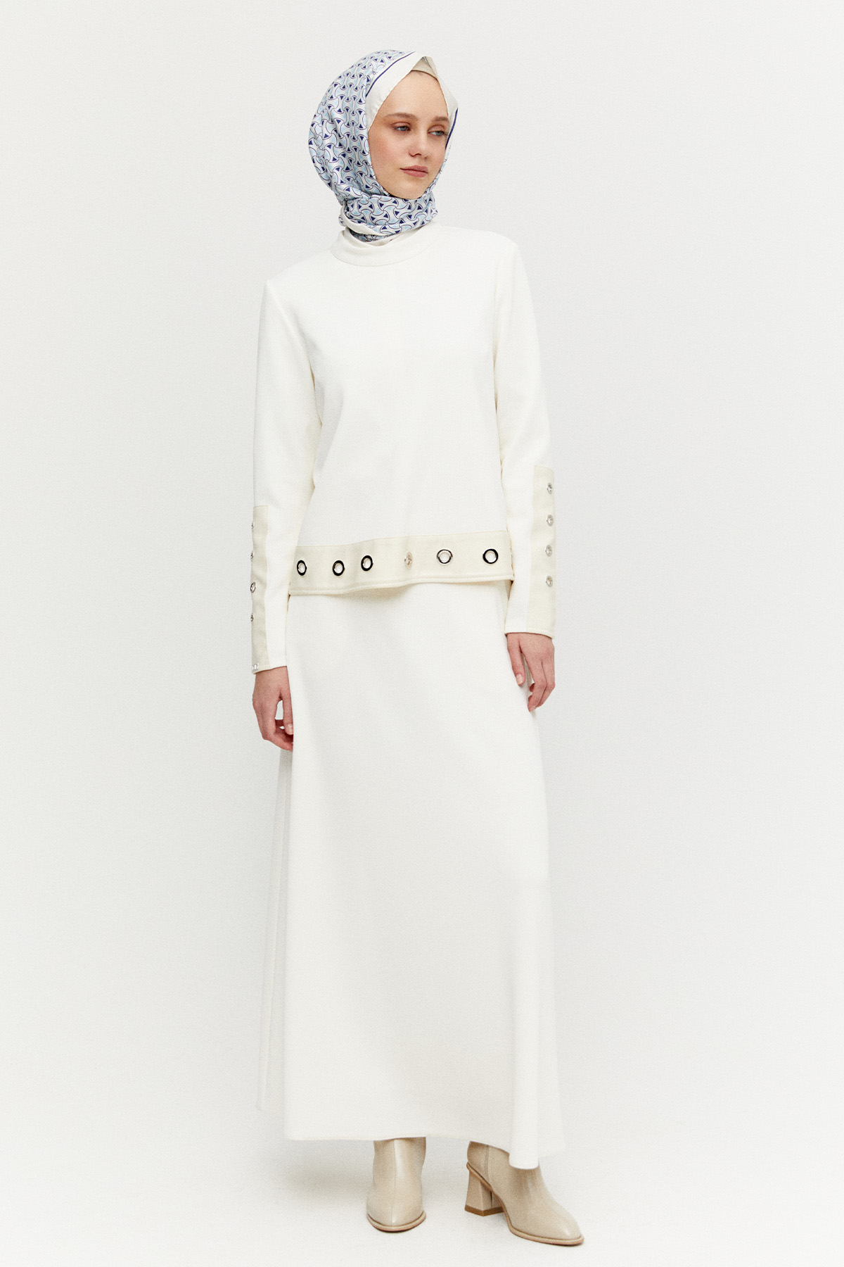 Kuşgözlü Hakim Yakalı Bluz, Tesettür Giyim