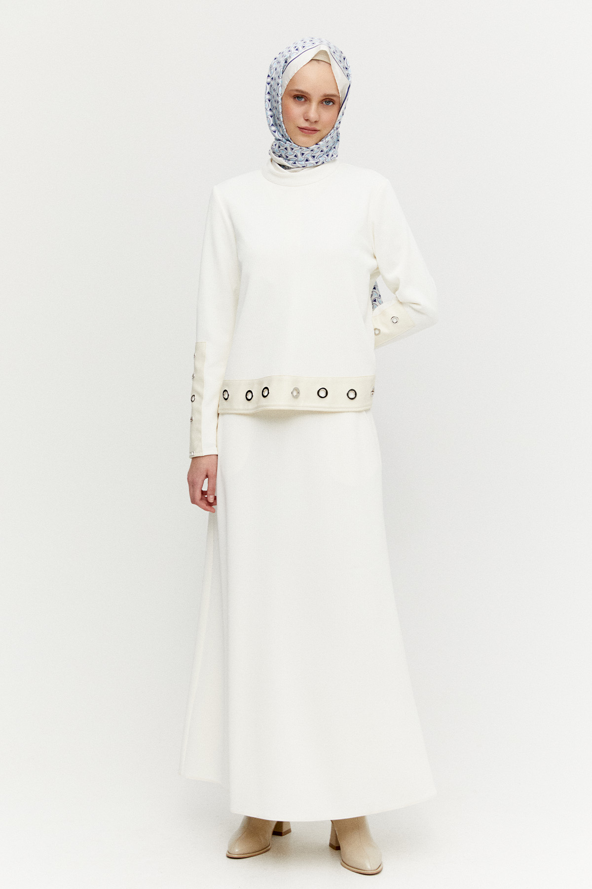 Kuşgözlü Hakim Yakalı Bluz, Tesettür Giyim