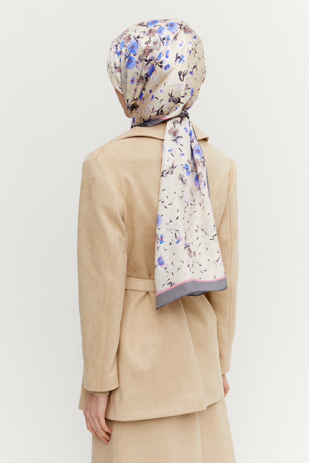 Kruvaze Süet Görünümlü Ceket, Tesettür Giyim