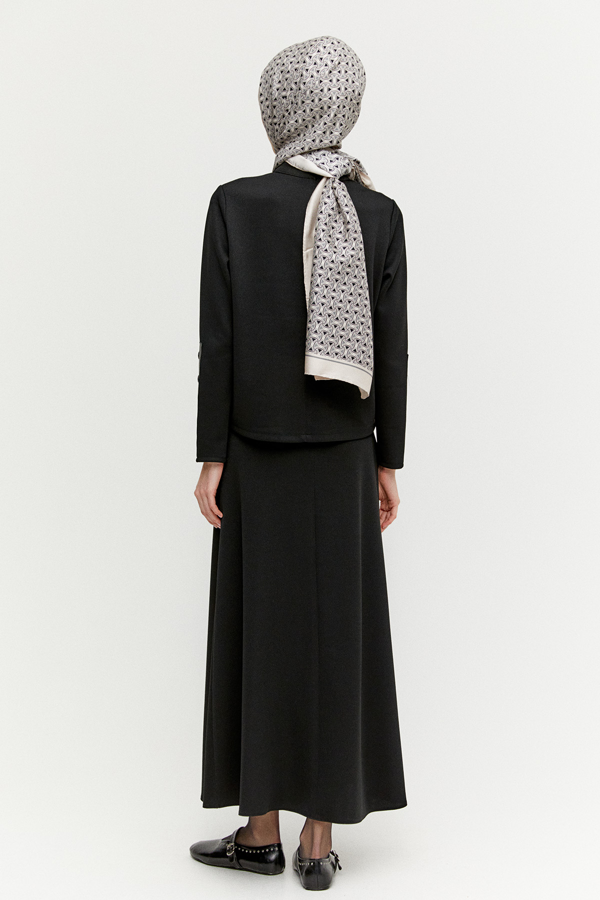 Çift Cepli Örme Etek, Tesettür Giyim