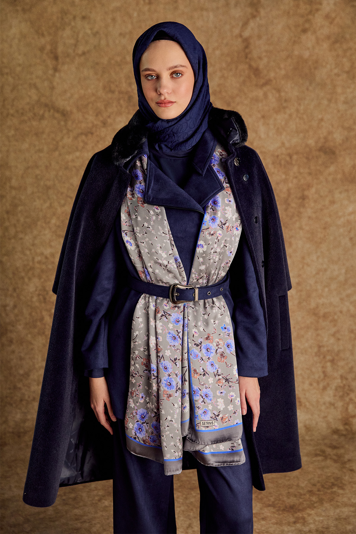 Kaşe Büyük Beden Kaban, Tesettür Giyim