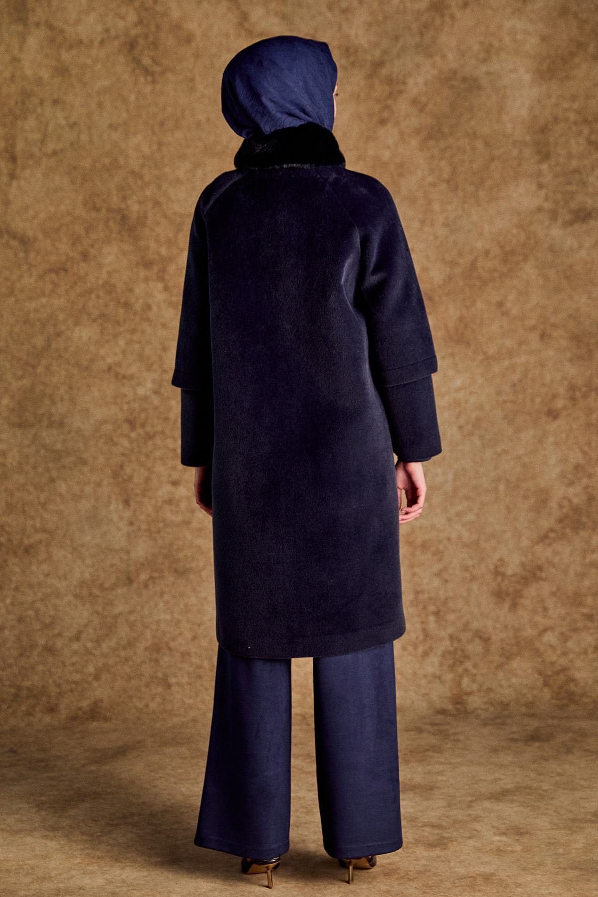 Kaşe Büyük Beden Kaban, Tesettür Giyim