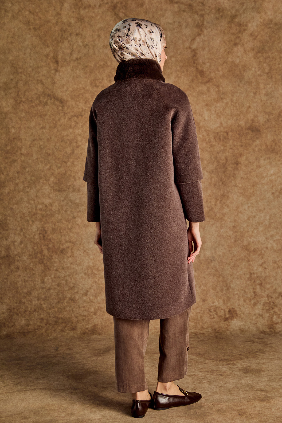 Kaşe Büyük Beden Kaban, Tesettür Giyim