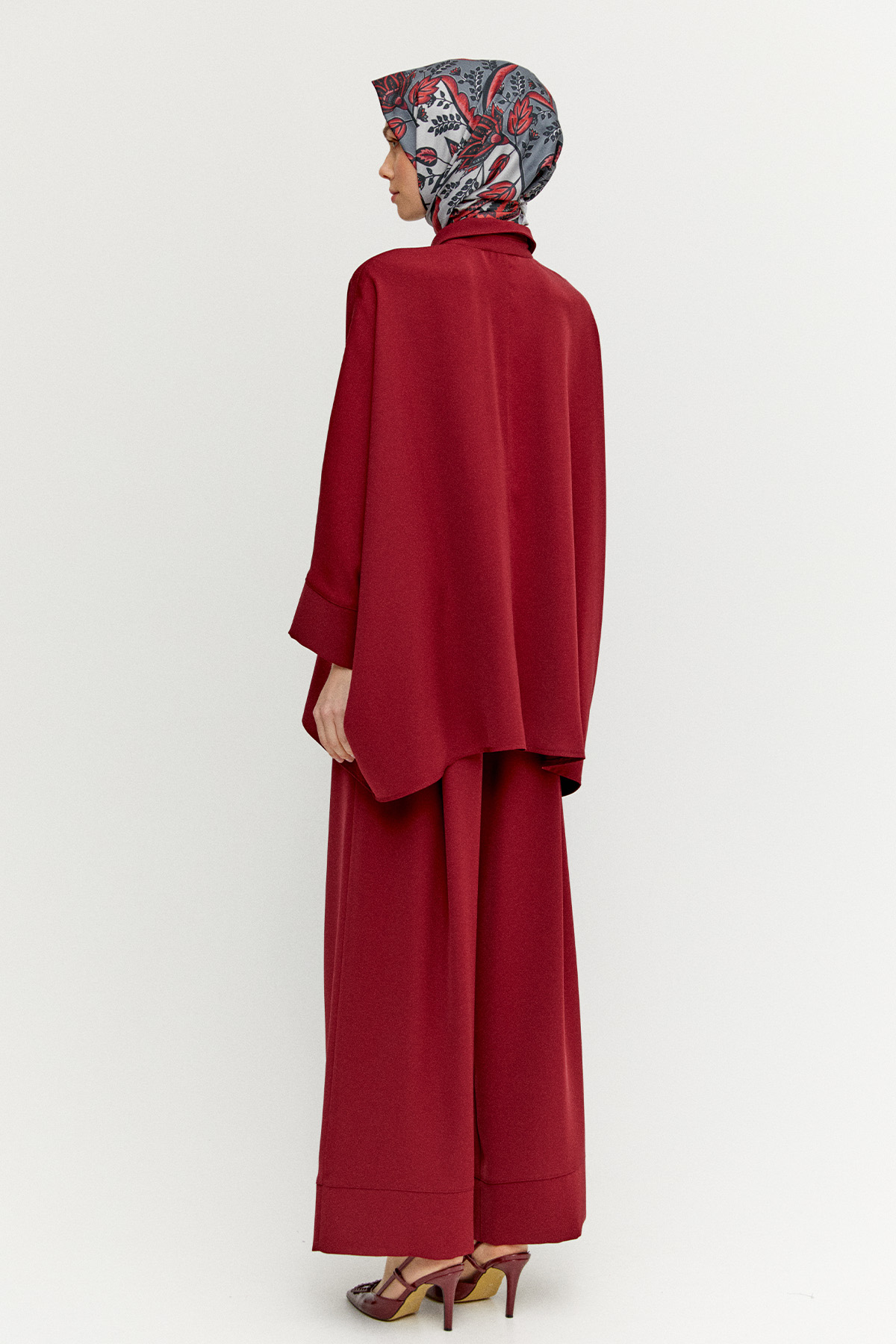 Kuşaklı Büyük Beden Manto, Tesettür Giyim