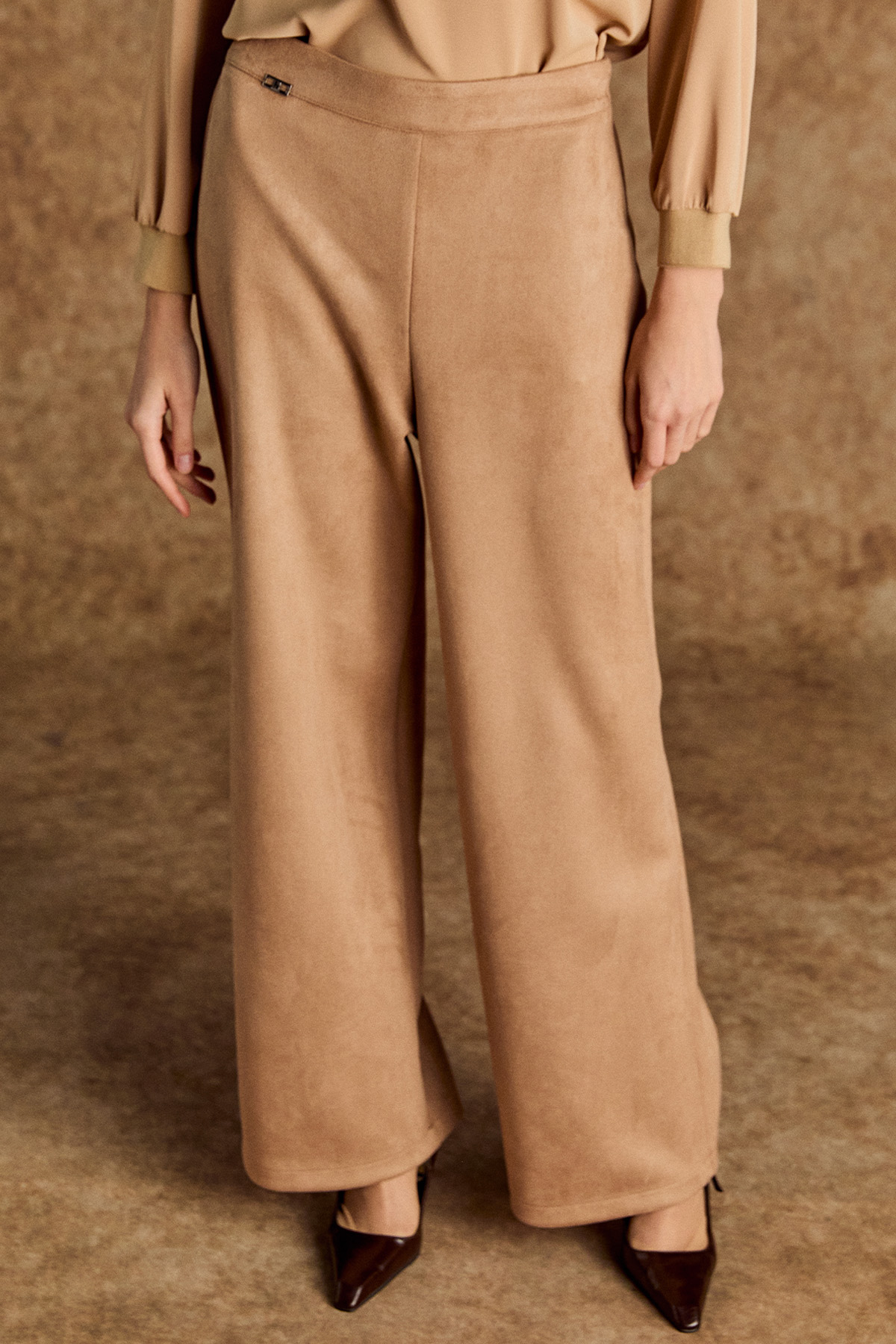 Süet Boru Paça Pantolon, Tesettür Giyim