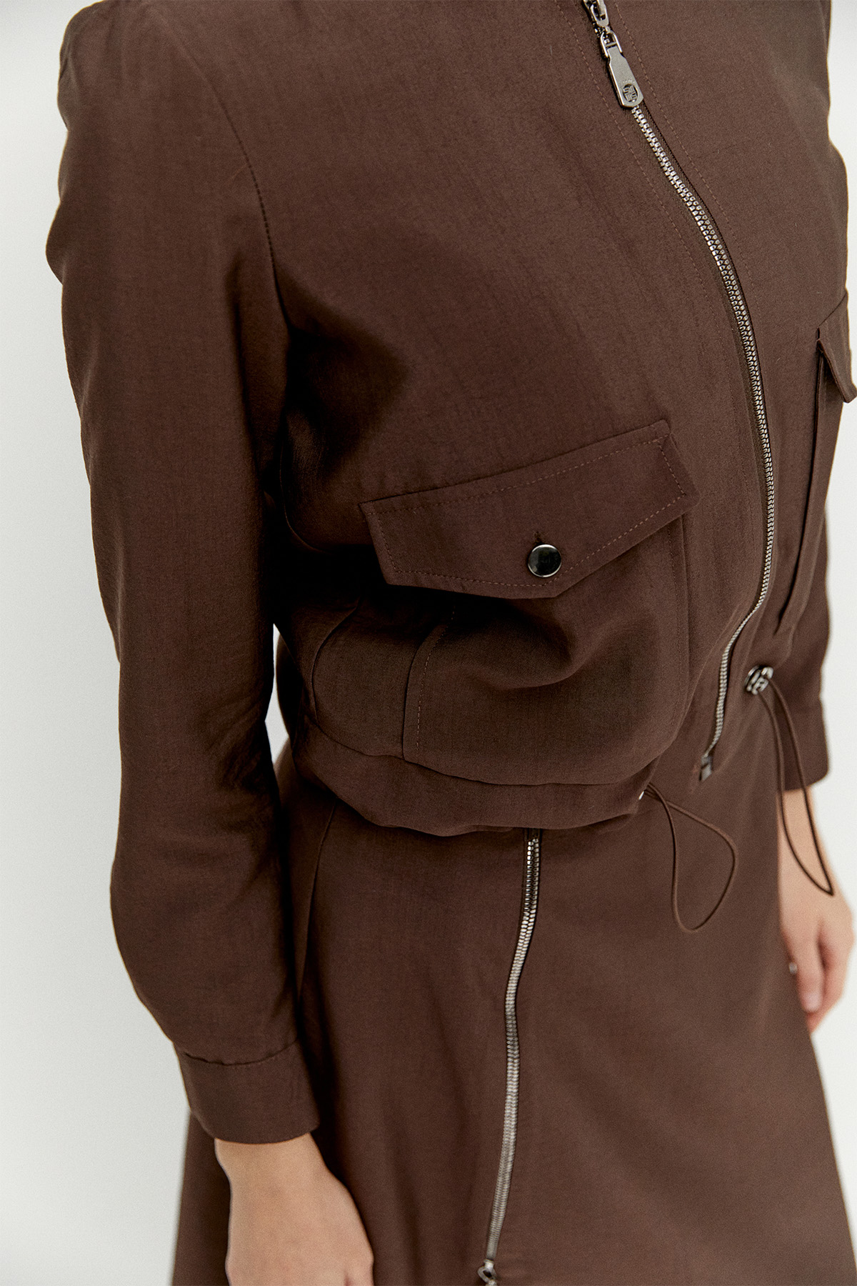 Fermuar Detaylı İkili Takım, Tesettür Giyim