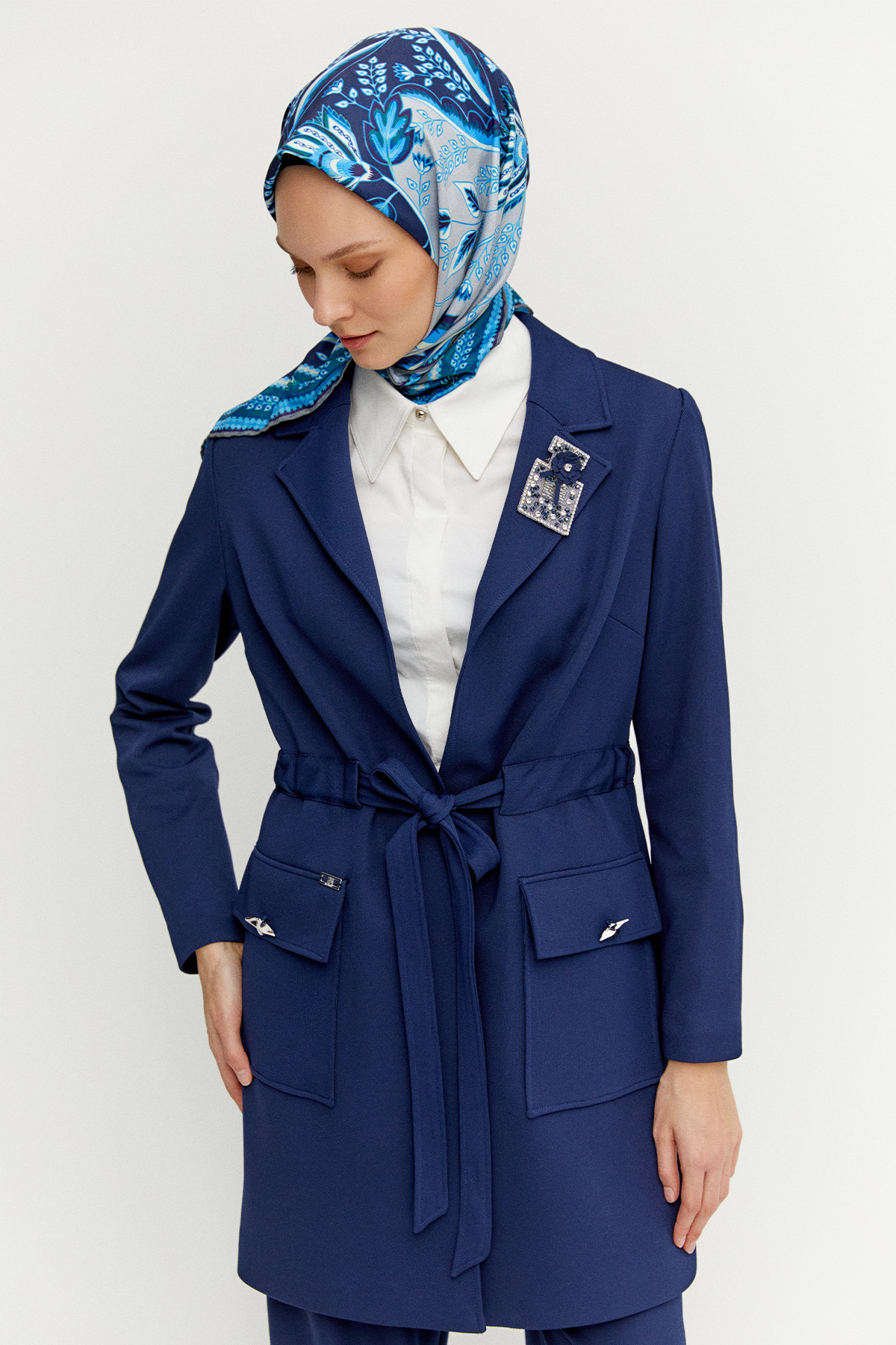 Köprü Kuşaklı Kargo Cepli İkili Takım, Tesettür Giyim