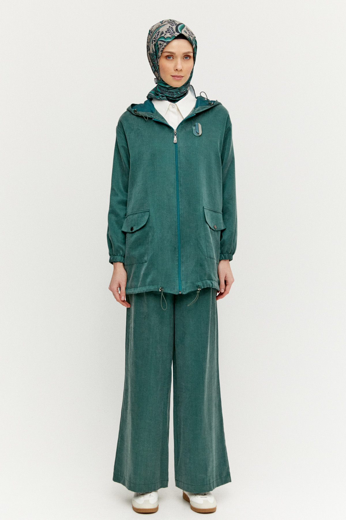 Kapüşonlu Pamuklu İkili Takım, Tesettür Giyim