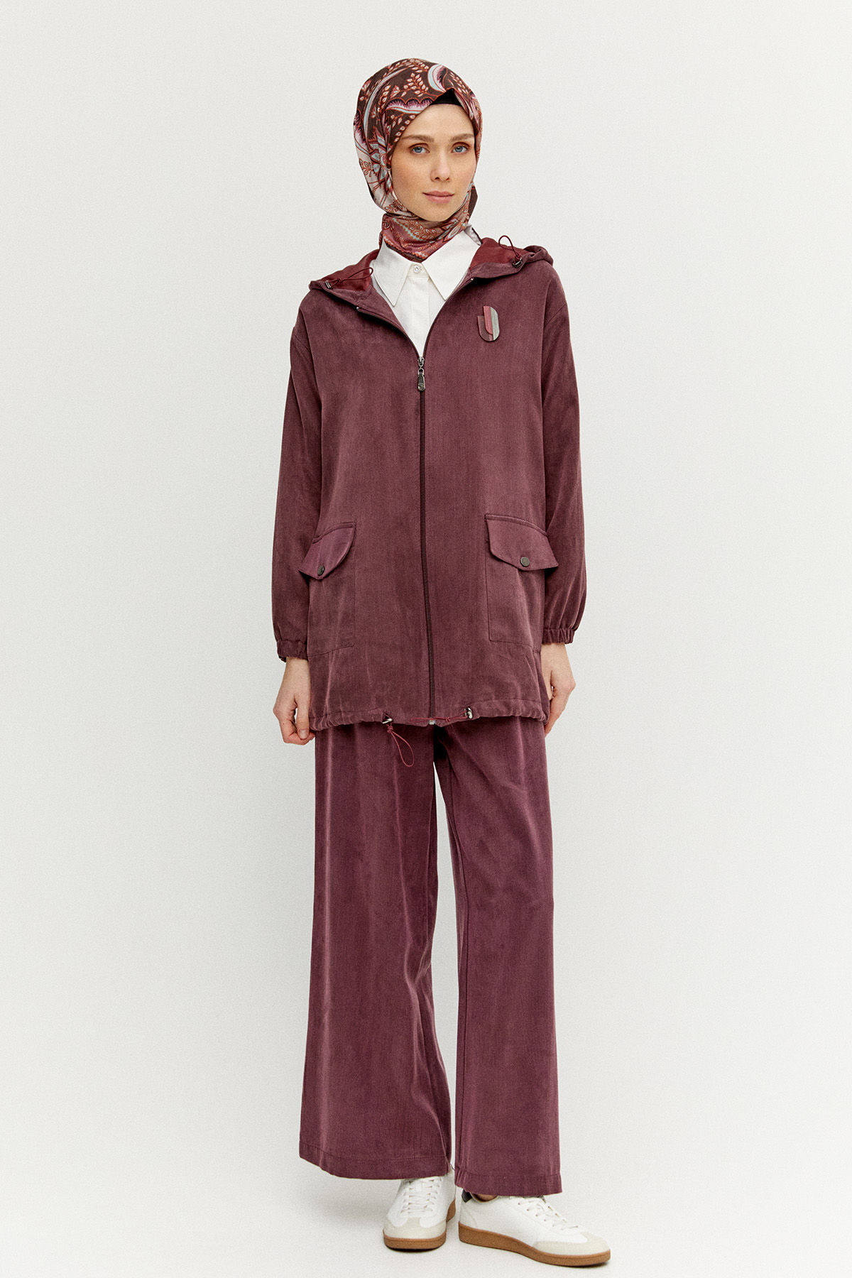 Kapüşonlu Pamuklu İkili Takım, Tesettür Giyim