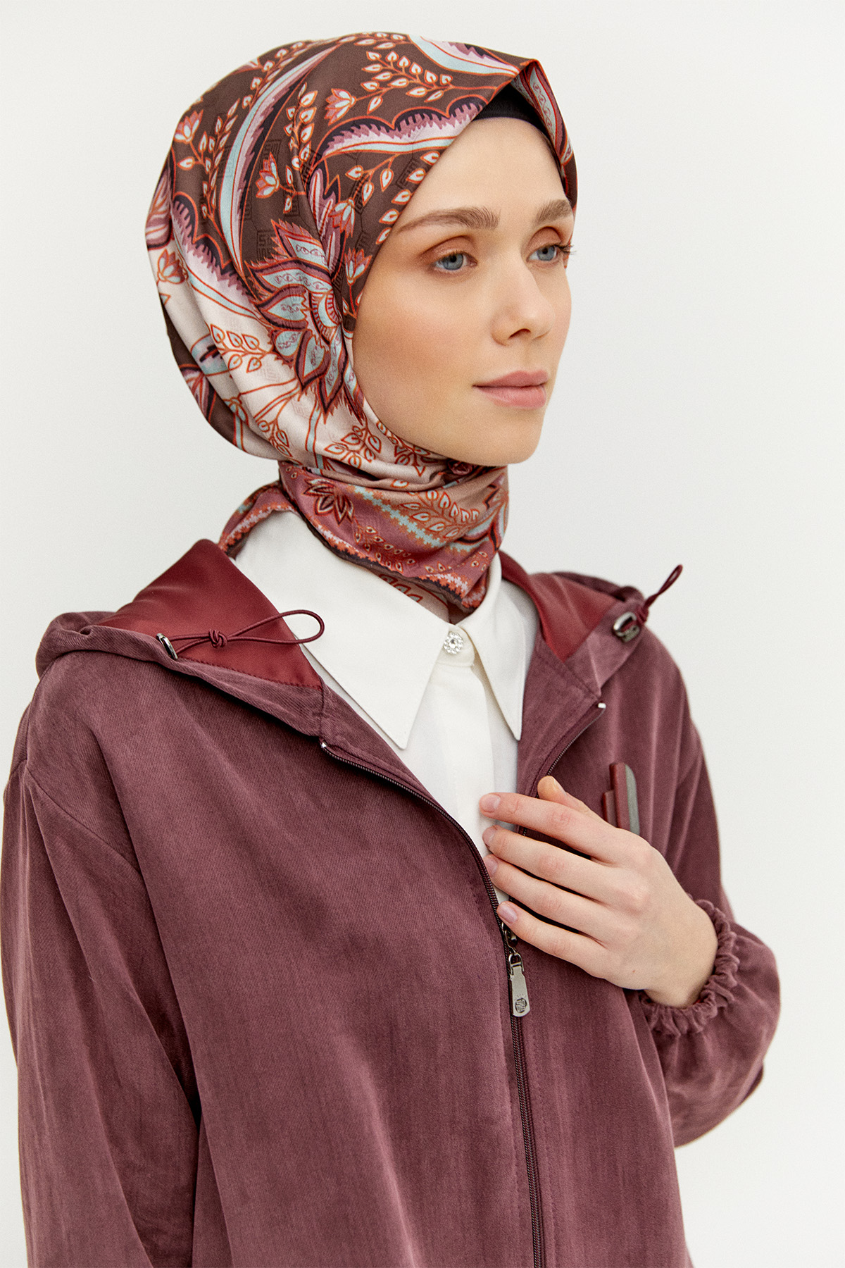 Kapüşonlu Pamuklu İkili Takım, Tesettür Giyim