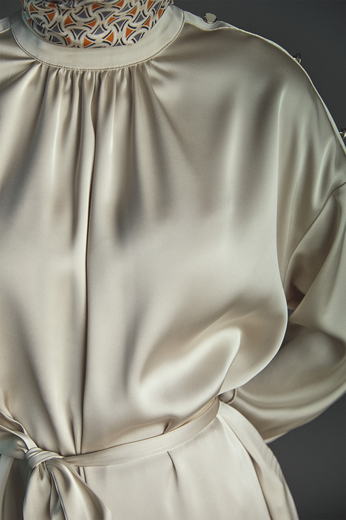 Süs Düğmeli Saten İkili Takım, Tesettür Giyim