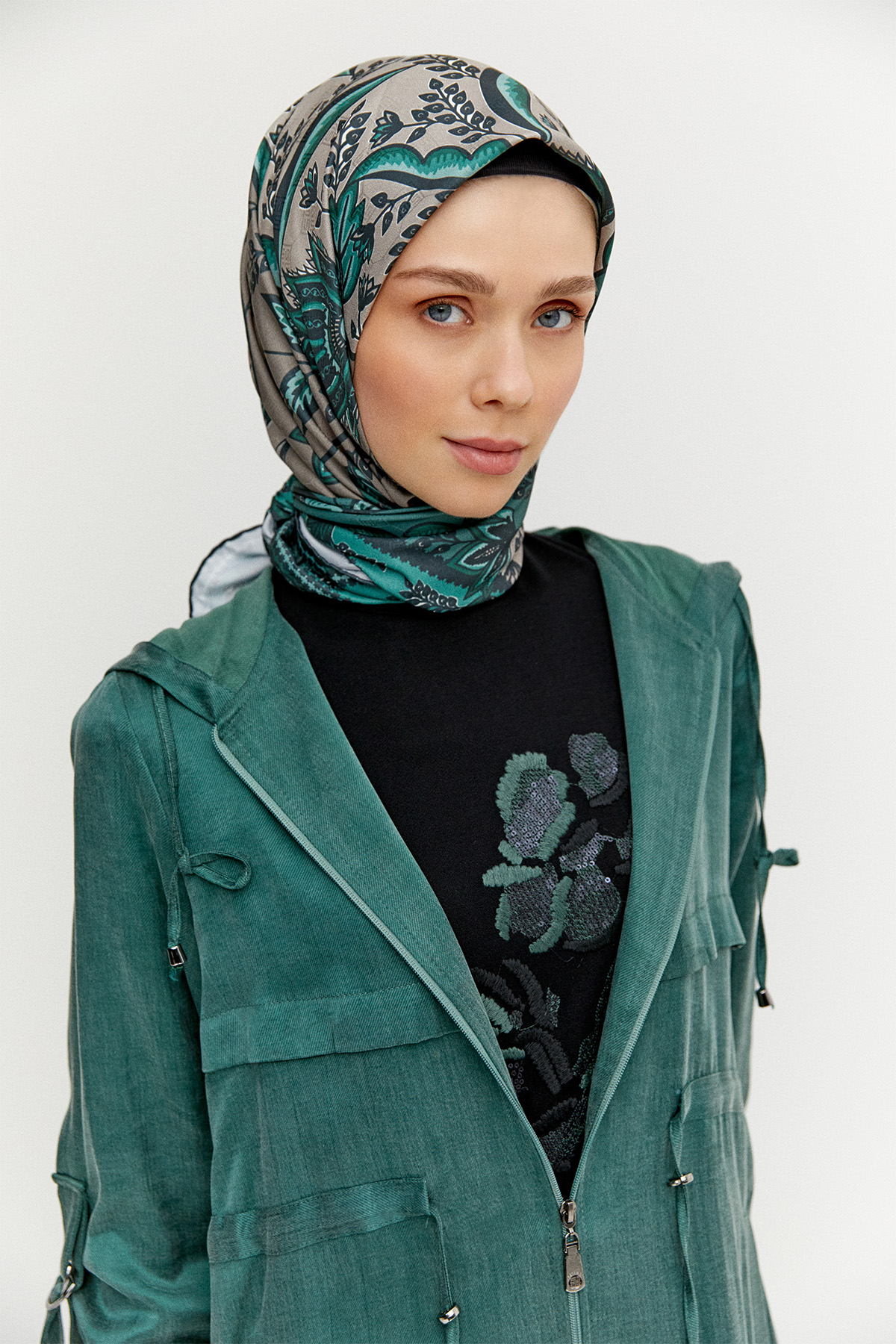 Pamuklu Kapüşonlu 3 Lü Set, Tesettür Giyim