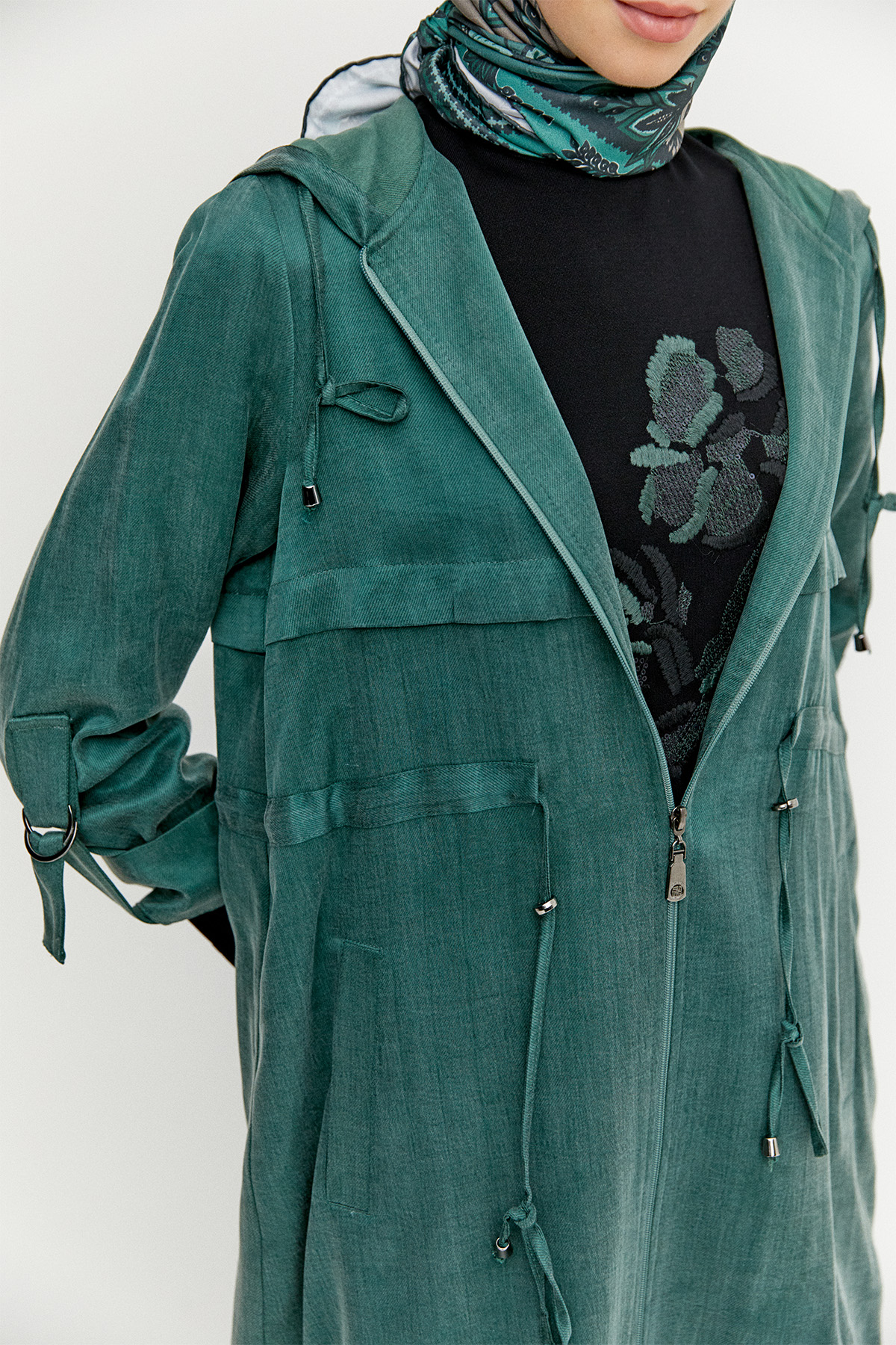 Pamuklu Kapüşonlu 3 Lü Set, Tesettür Giyim