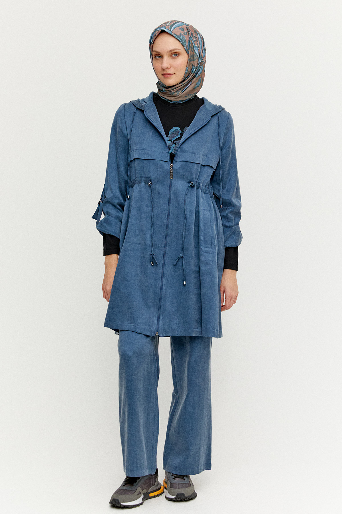 Pamuklu Kapüşonlu 3 Lü Set, Tesettür Giyim