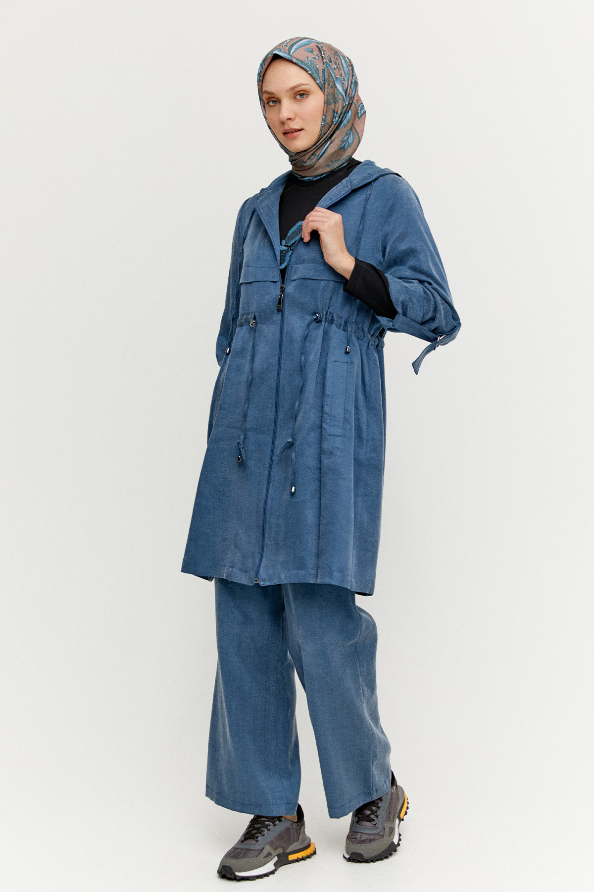 Pamuklu Kapüşonlu 3 Lü Set, Tesettür Giyim