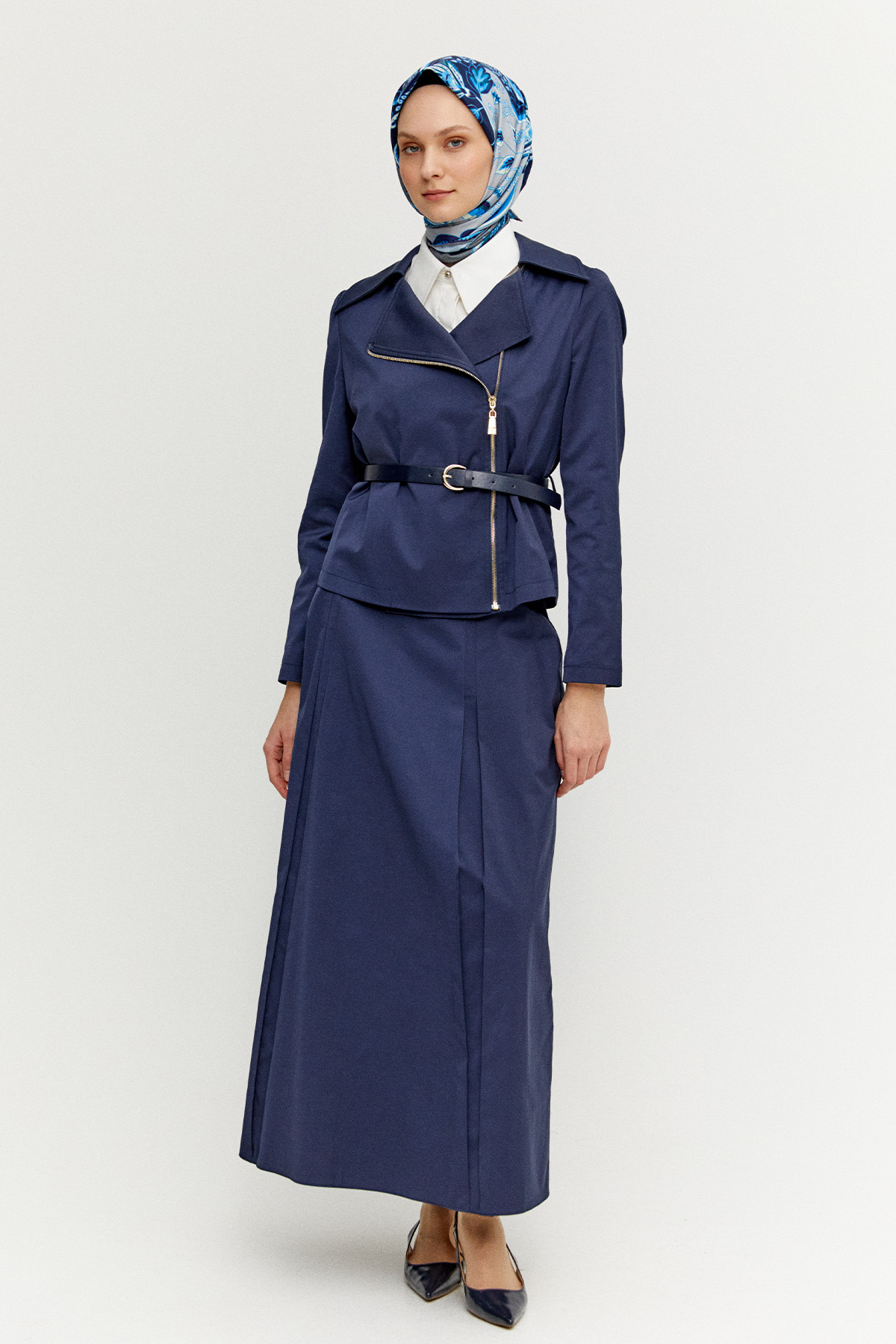 Etek Ceket Pamuk İkili Takım, Tesettür Giyim