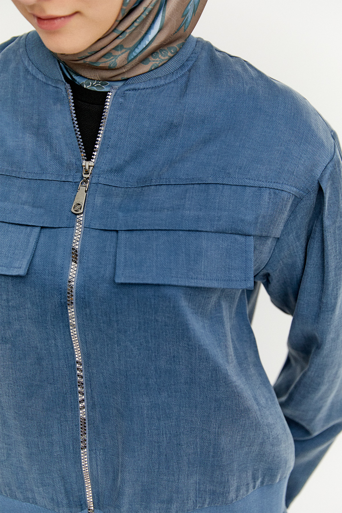 Bomber Yaka Pamuk İkili Takım, Tesettür Giyim