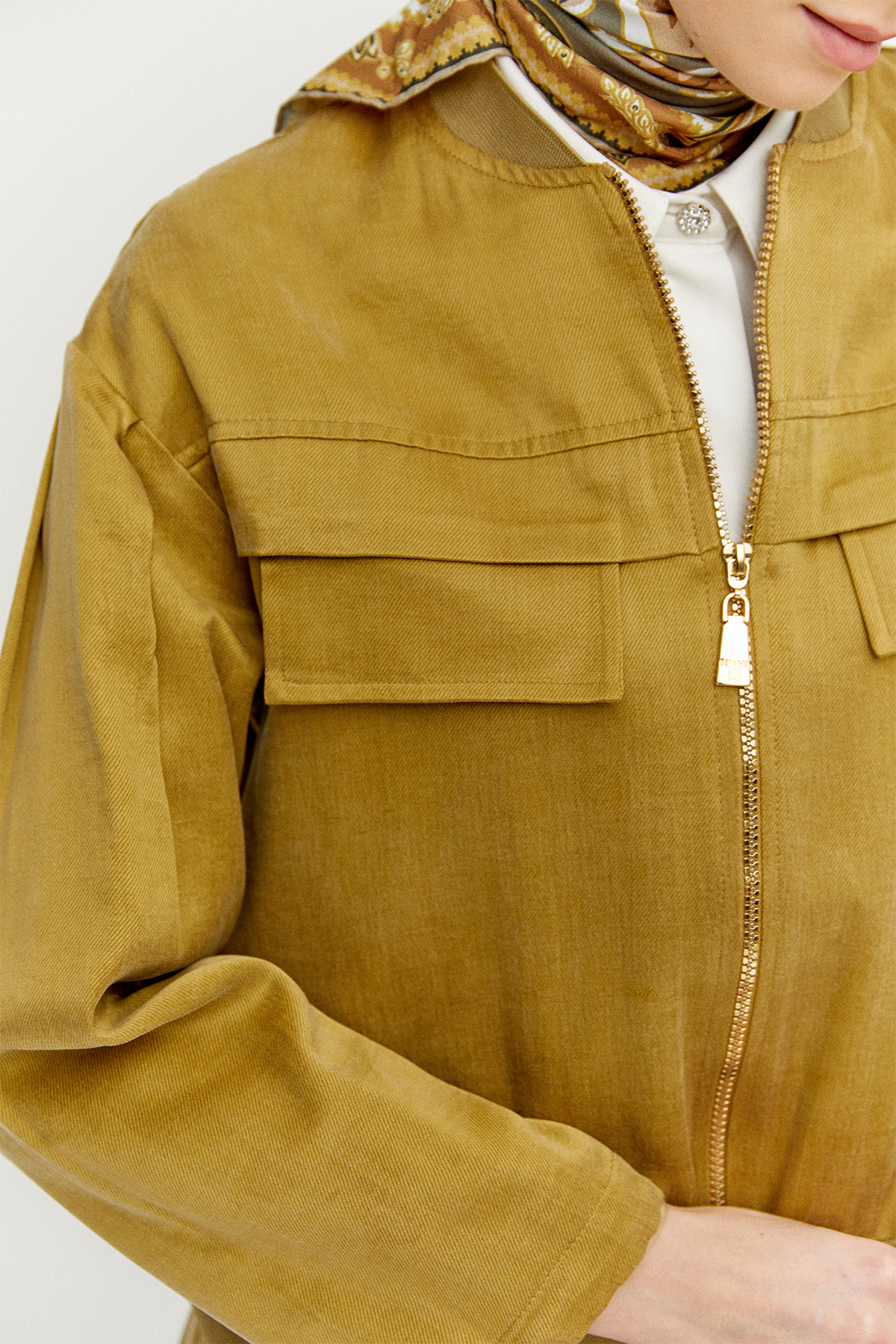 Bomber Yaka Pamuk İkili Takım, Tesettür Giyim