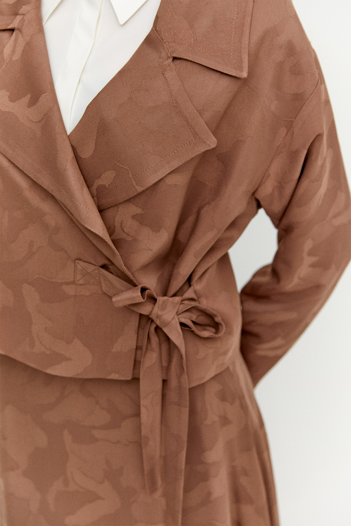 Çan Etekli Jakarlı İkili Takım, Tesettür Giyim