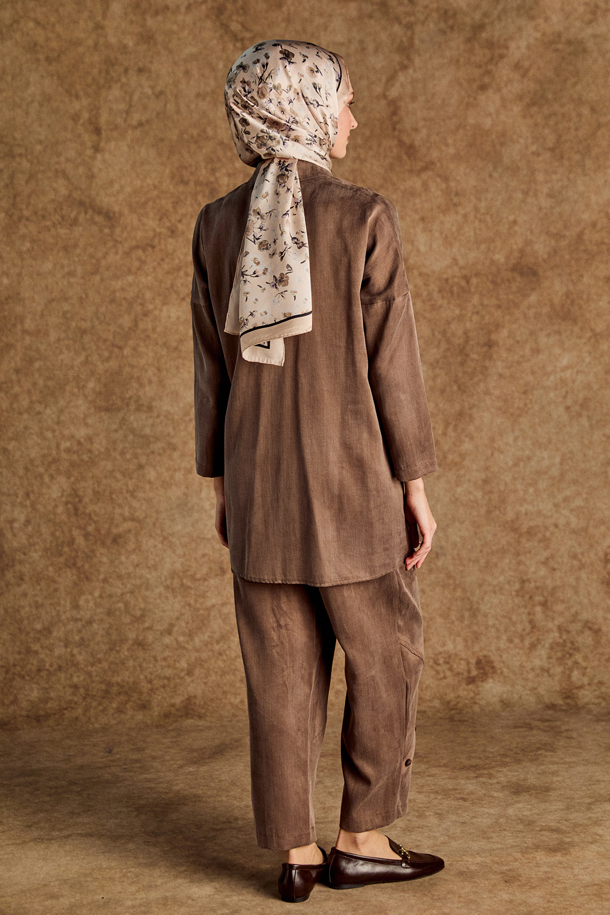 Süs Düğmeli Pamuklu İkili Takım, Tesettür Giyim