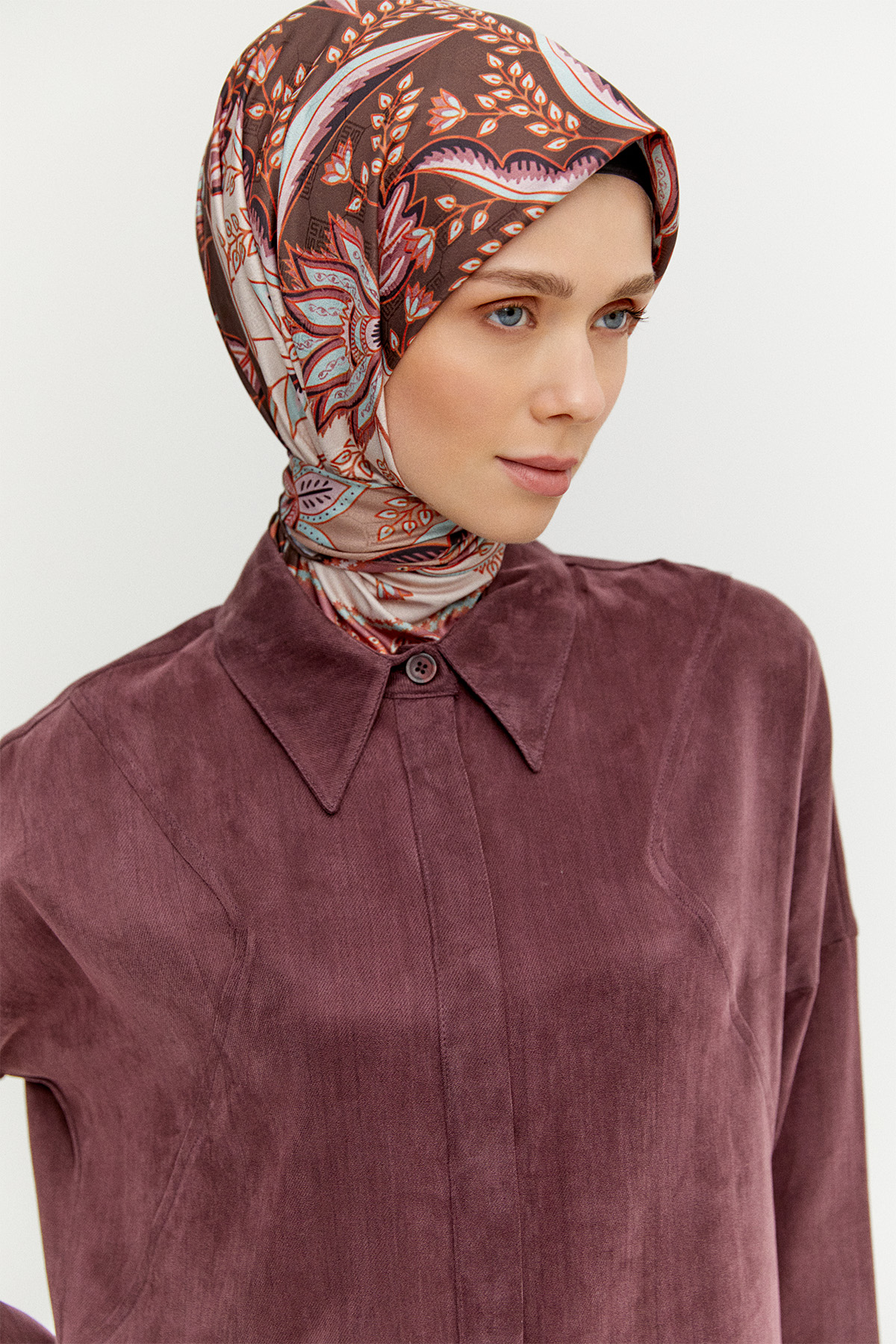 Süs Düğmeli Pamuklu İkili Takım, Tesettür Giyim