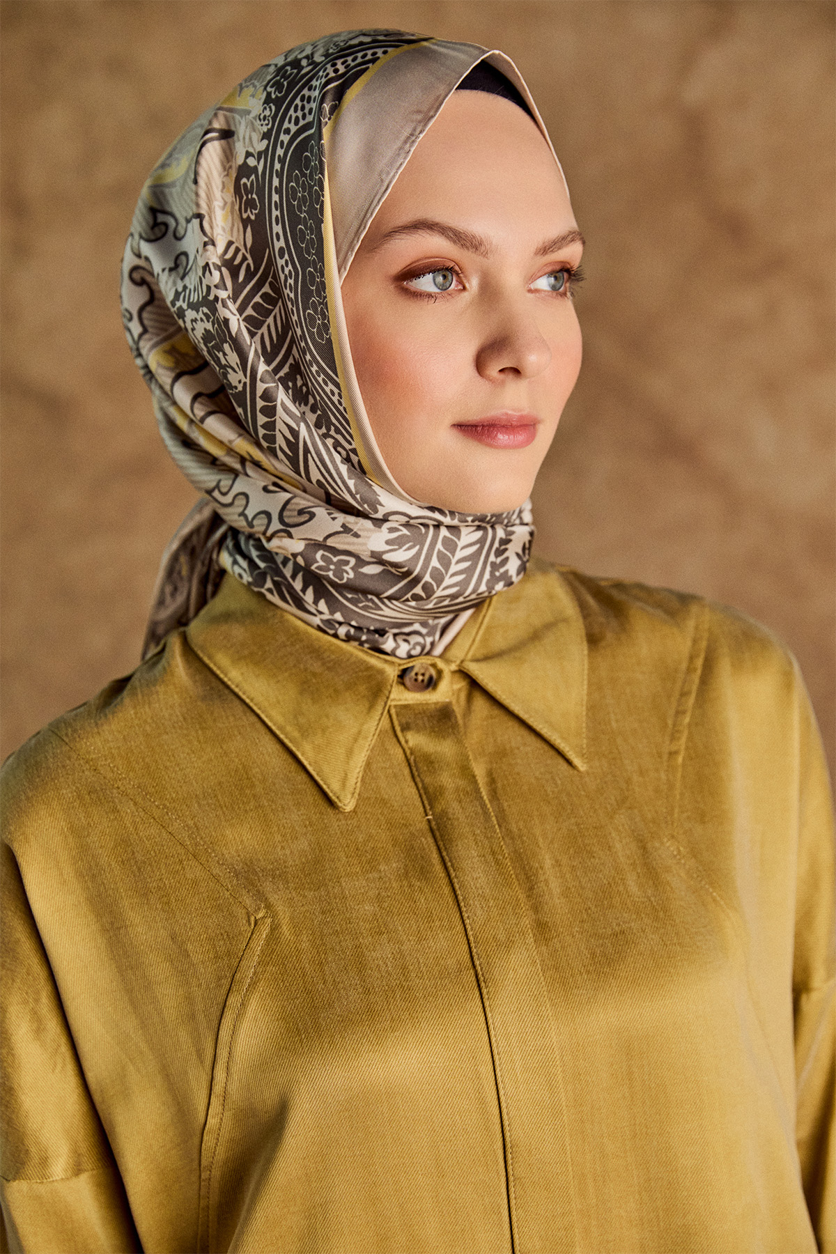 Süs Düğmeli Pamuklu İkili Takım, Tesettür Giyim