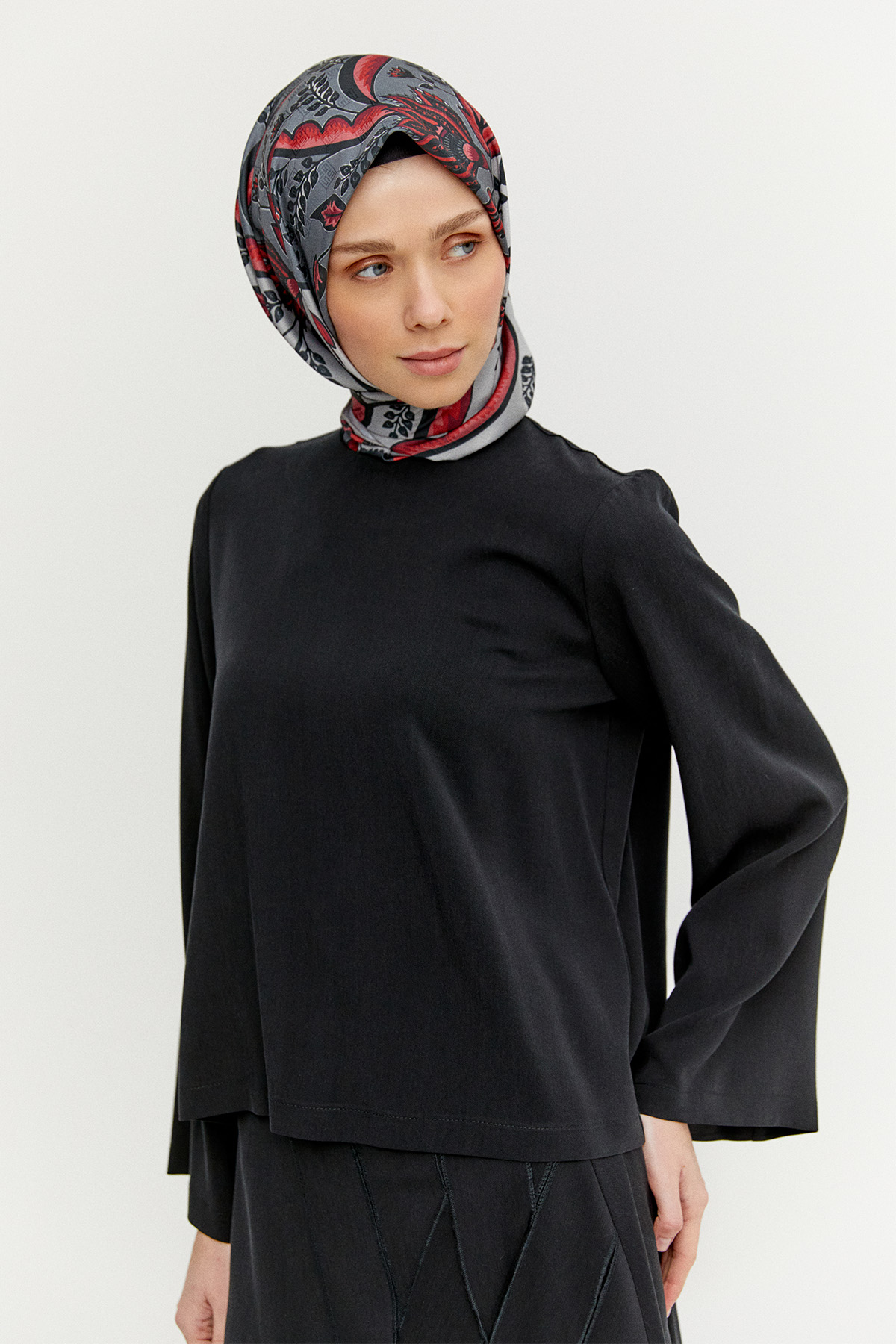 Etekli Lyocell İkili Takım, Tesettür Giyim