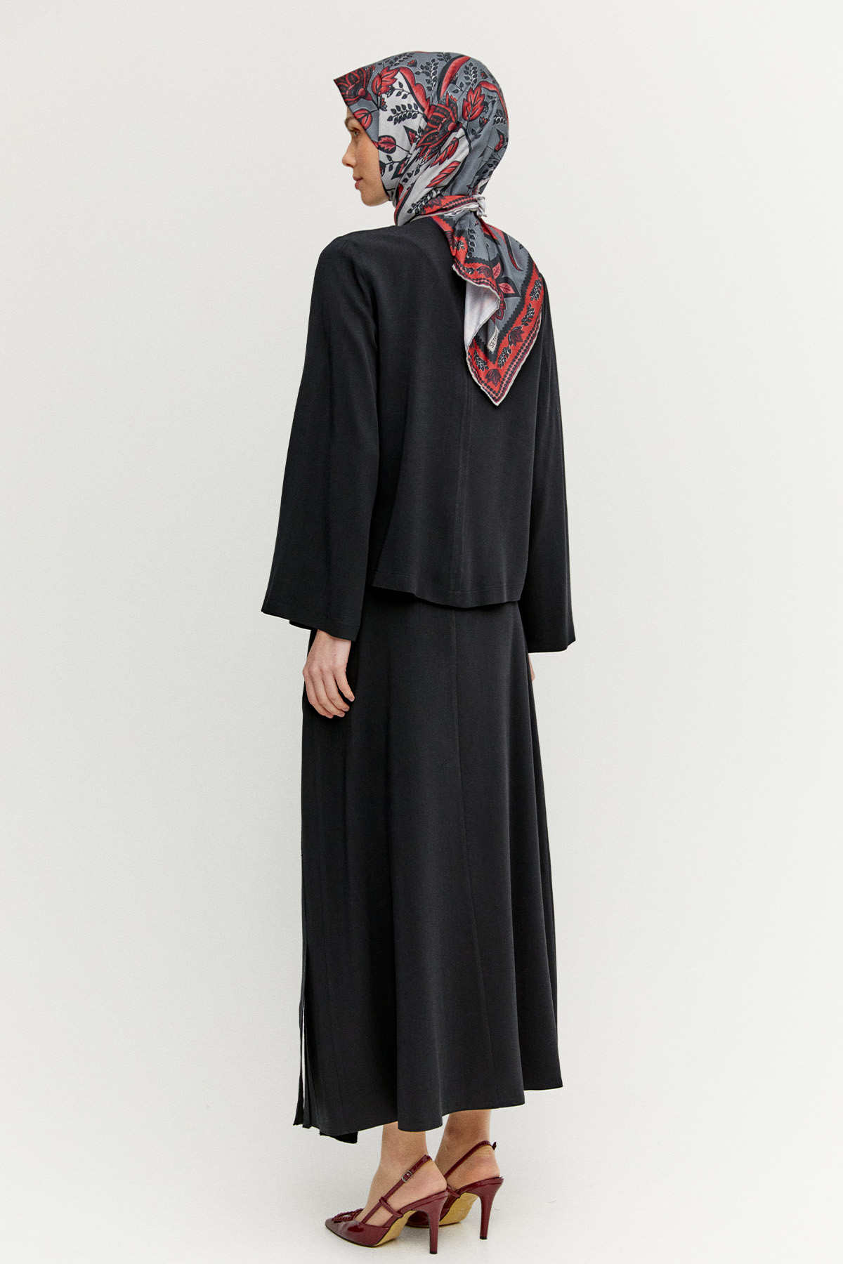 Etekli Lyocell İkili Takım, Tesettür Giyim