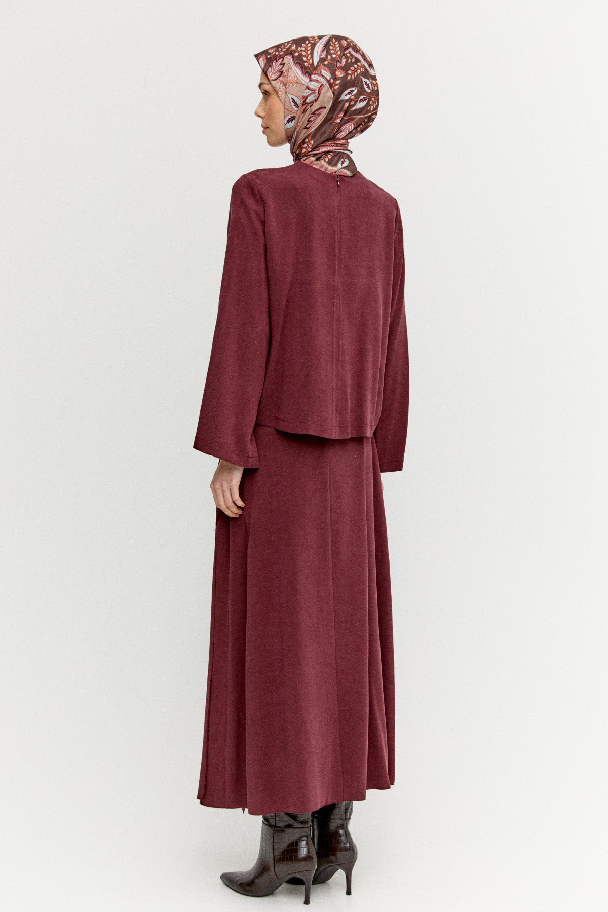 Etekli Lyocell İkili Takım, Tesettür Giyim