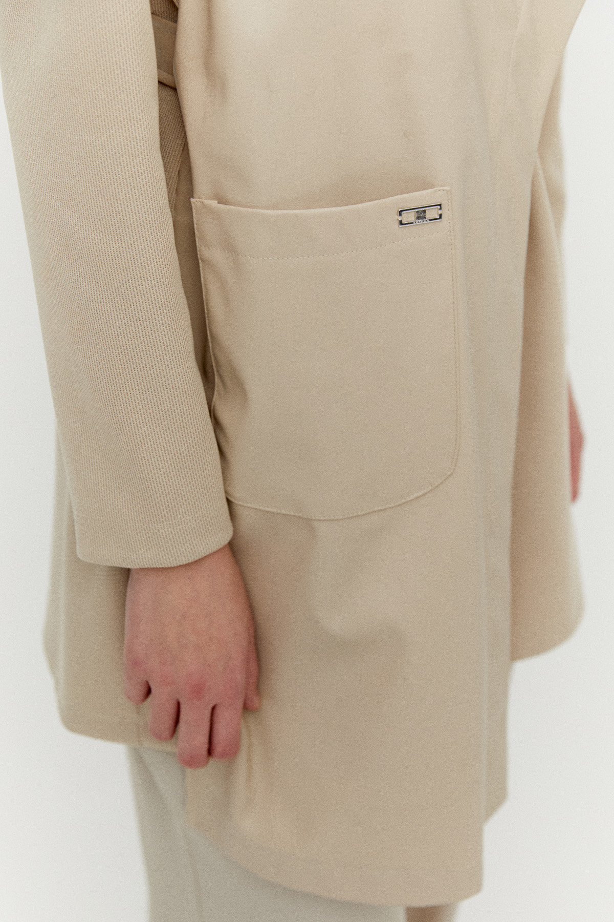 Asimetrik Suni Derili Tunik, Tesettür Giyim