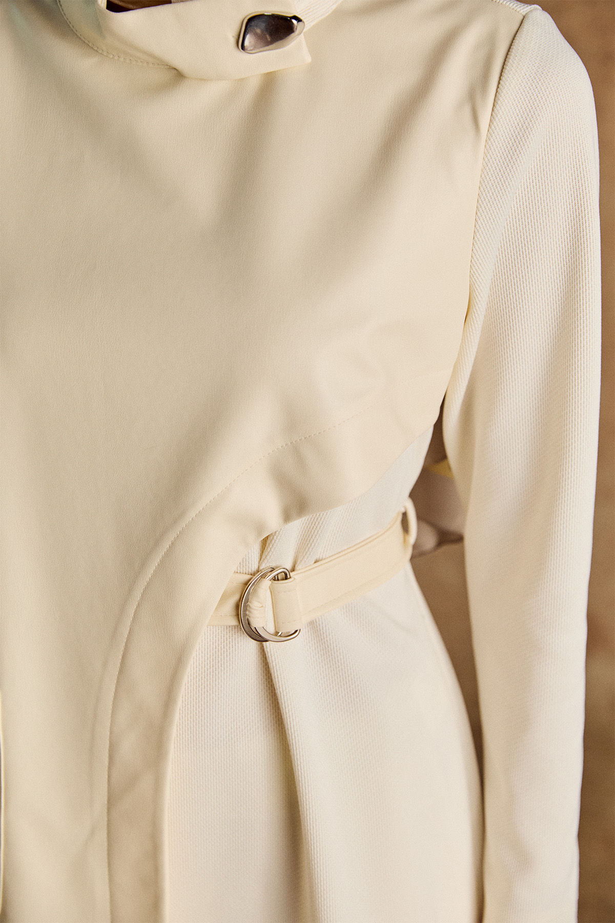 Asimetrik Suni Derili Tunik, Tesettür Giyim