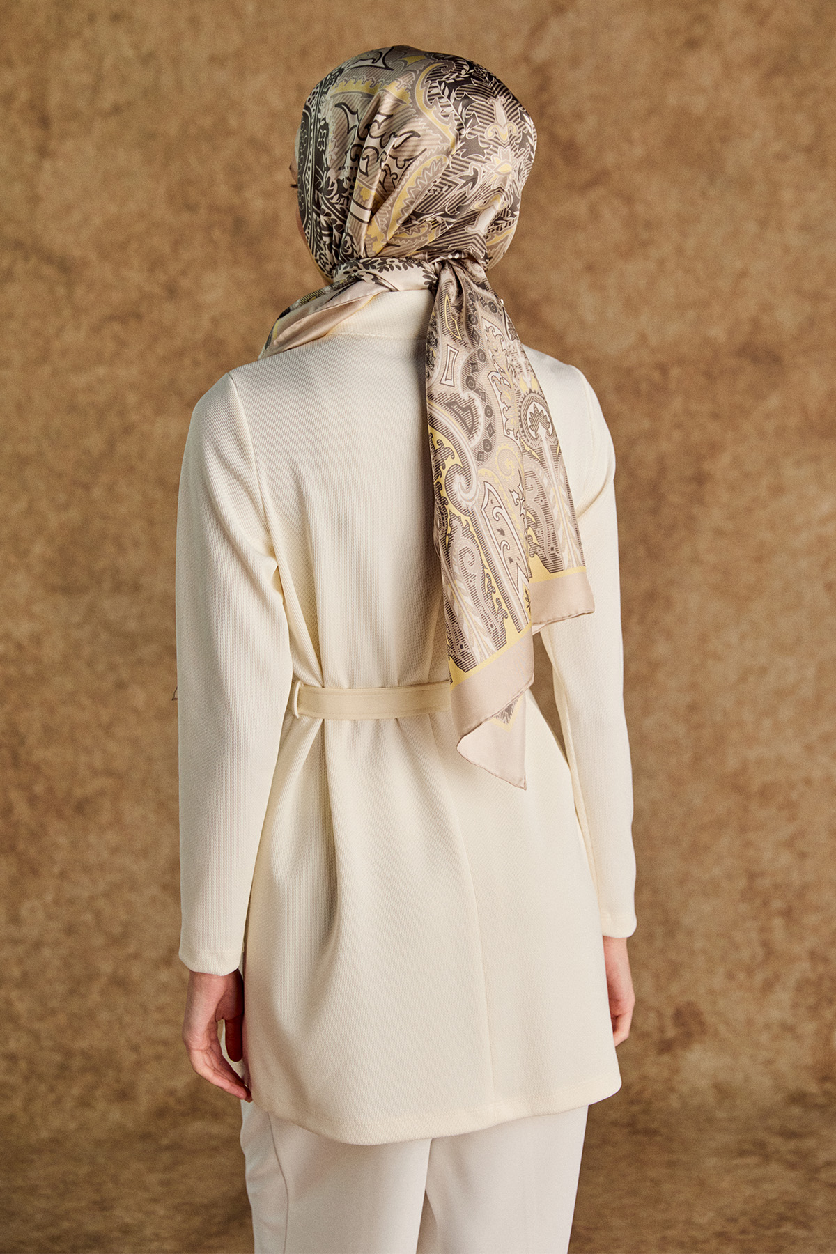 Asimetrik Suni Derili Tunik, Tesettür Giyim