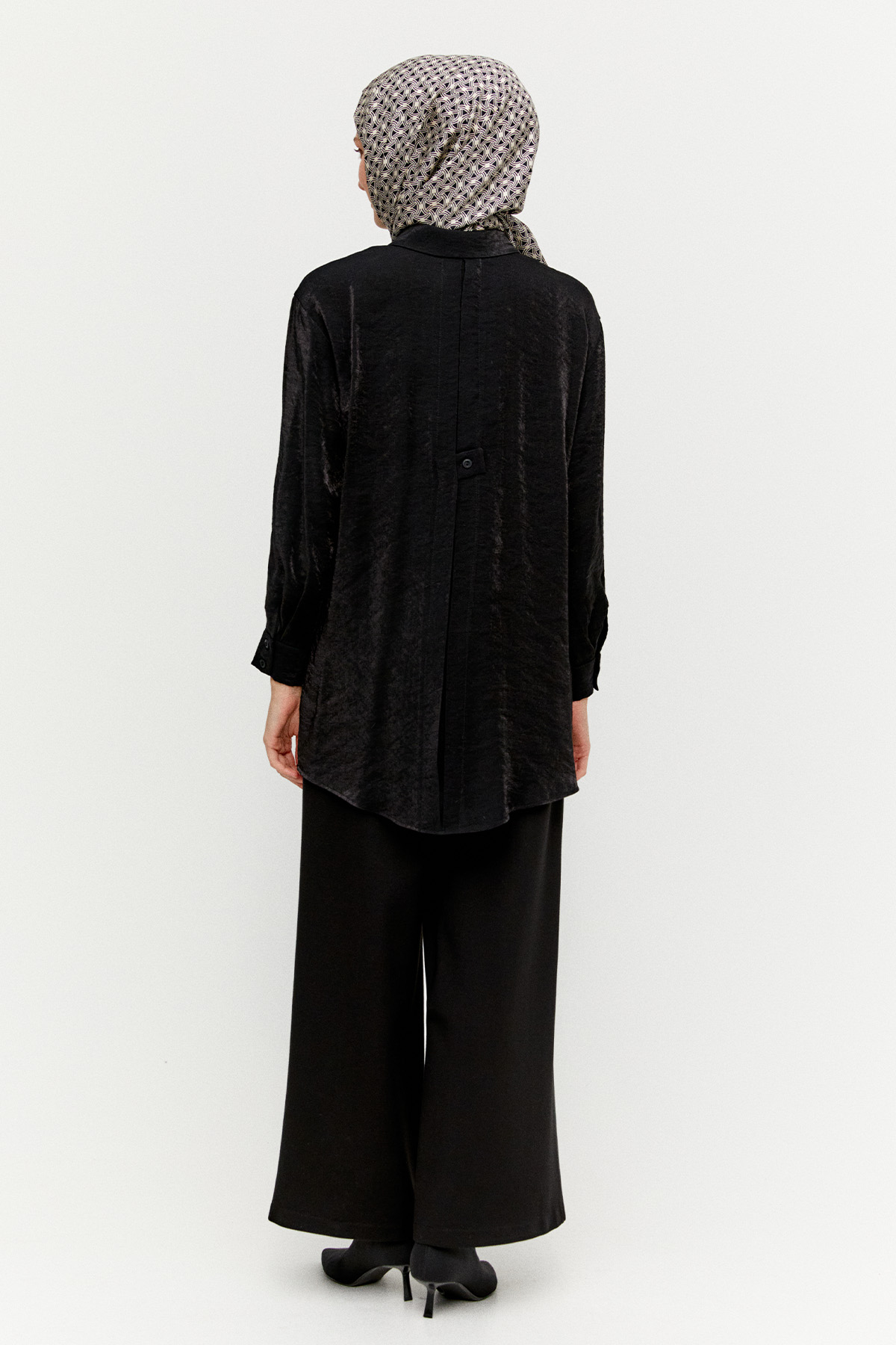 Spor Dikişli Jakarlı Tunik, Tesettür Giyim