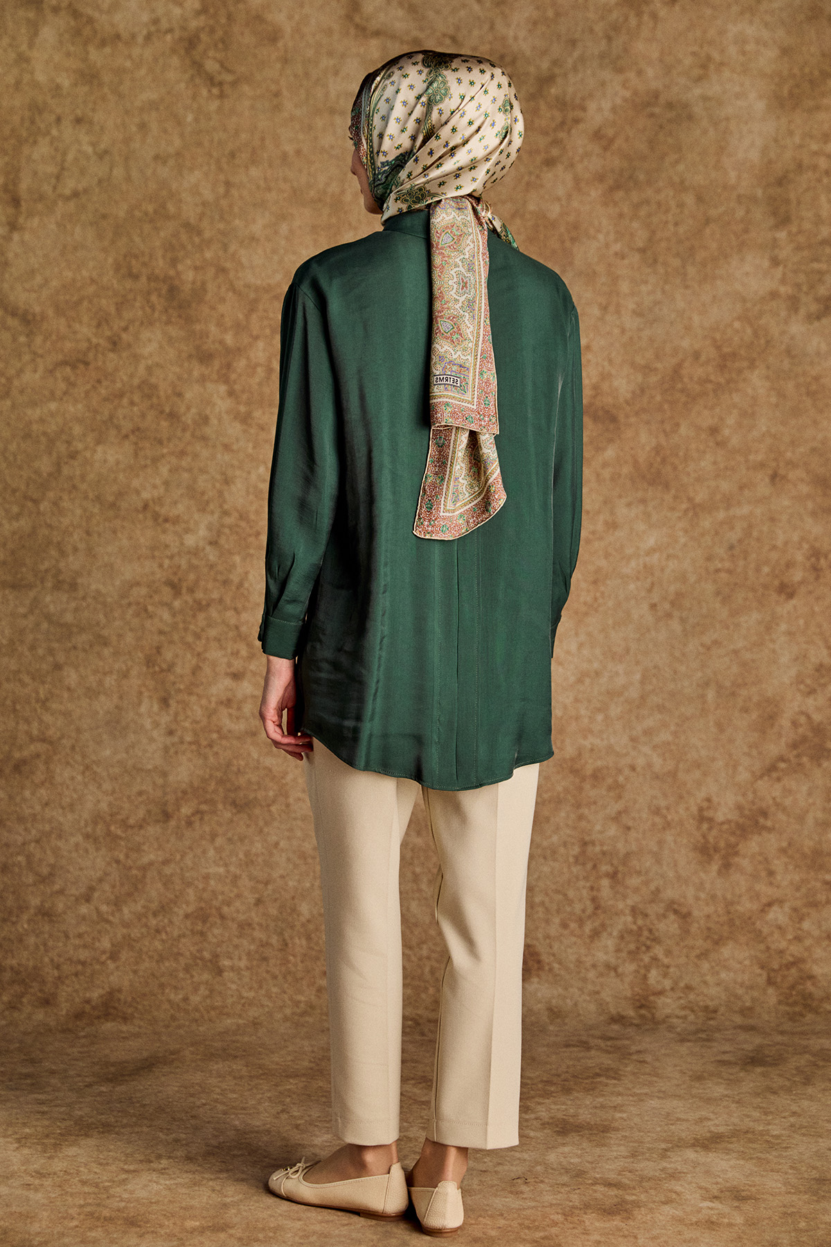 Spor Dikişli Jakarlı Tunik, Tesettür Giyim