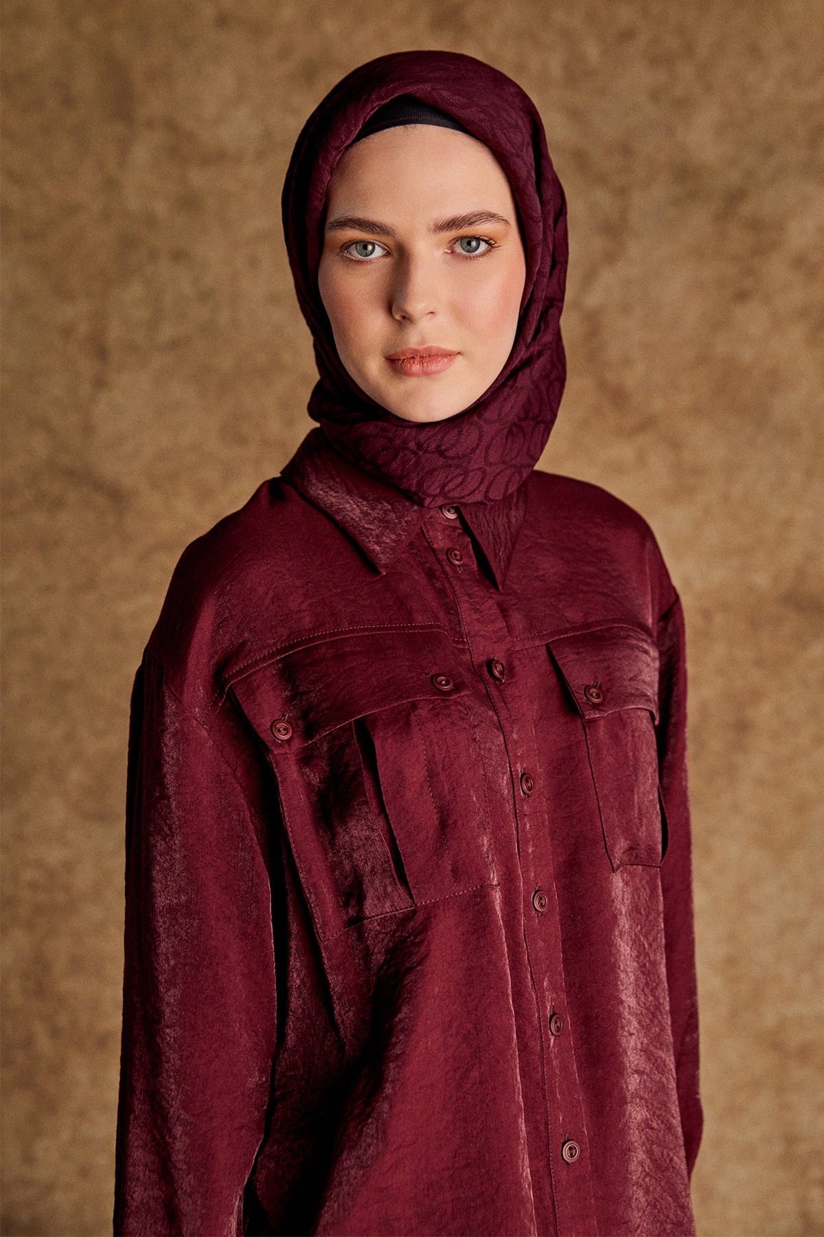 Spor Dikişli Jakarlı Tunik, Tesettür Giyim