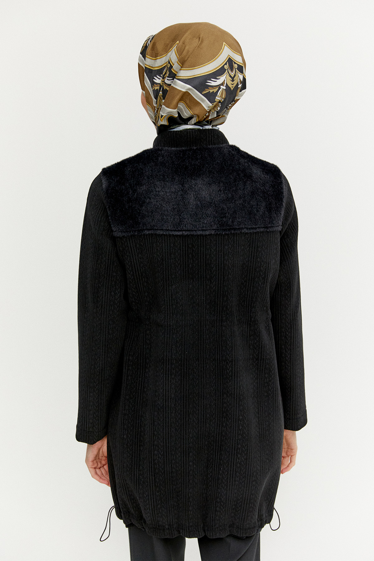 Suni Kürklü Stoperli Kap, Tesettür Giyim